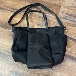 Black Kate Spade Diaper Bag. EUC